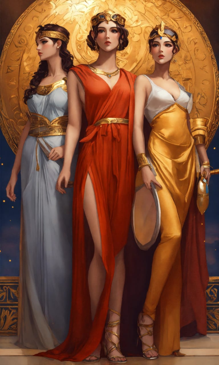 Современное искусство - Афина, Артемида и Афродита
