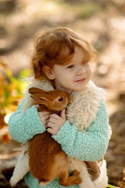 Снимки детей и животных могут быть очень любящими и нежными