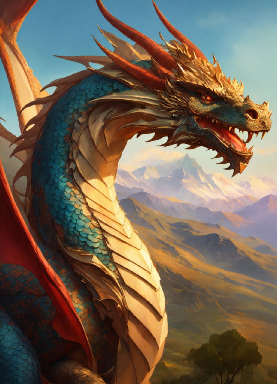 Красота дракона словно из другого мира, завораживающая и величественная