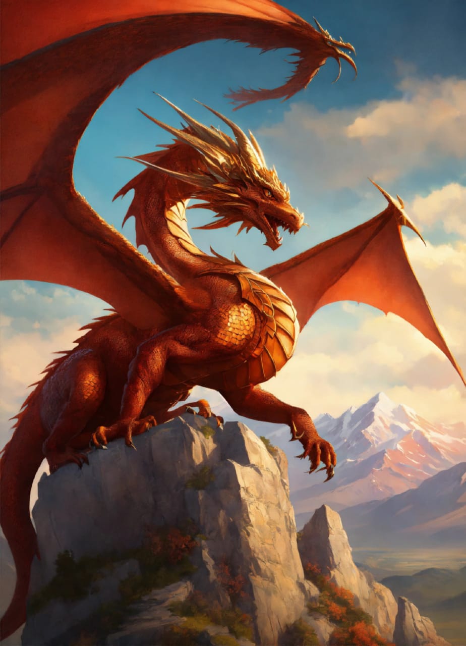 Восхитительный дракон воплощает мощь и силу непостижимого существа