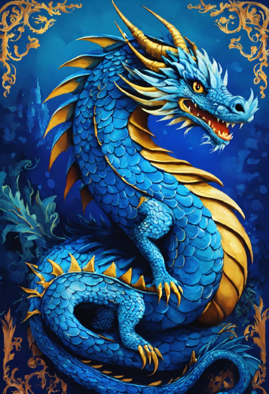 Мистический дракон обладает загадочной привлекательностью и непостижимой мудростью