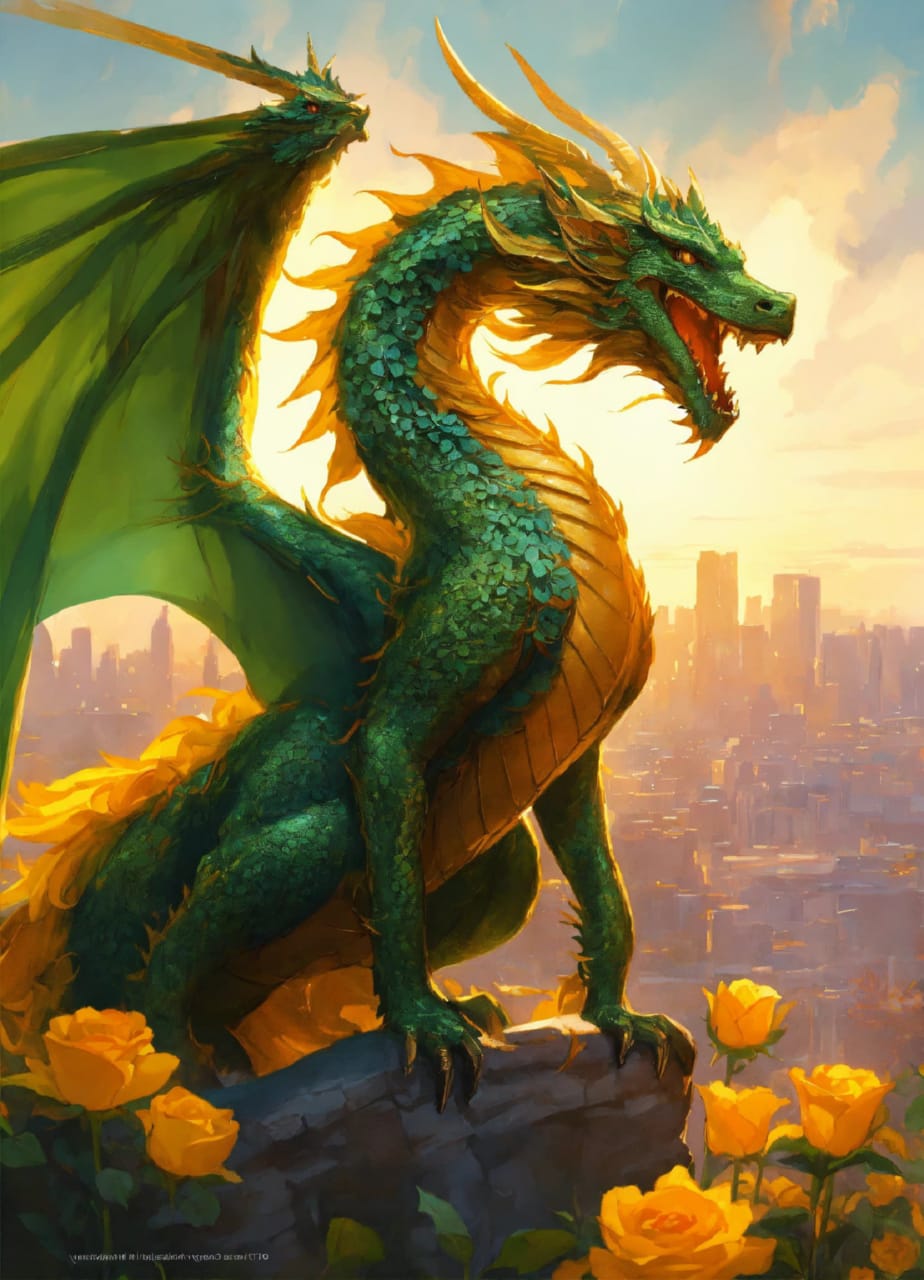 Красота дракона притягивает взгляды и погружает в мир фантастических существ