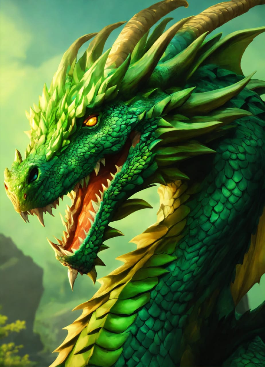 Восхитительный дракон символизирует силу и величие древних сказаний
