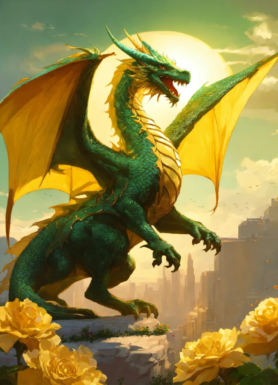 Красота дракона раскрывается в его уникальных и причудливых чертах