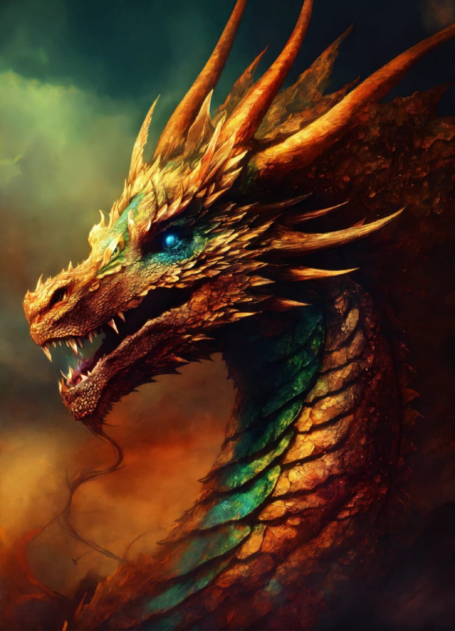 Мистический дракон является символом мистерии и загадочности древних времен