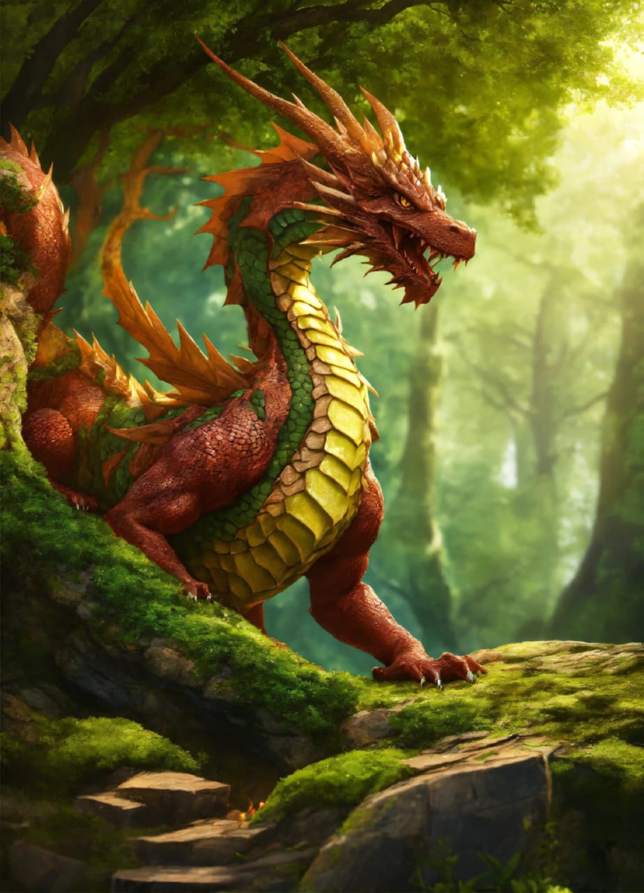 Восхитительный дракон окутывает аурой загадки и непостижимости