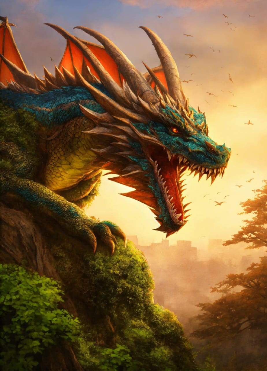 Красота дракона привлекает своей экзотичностью и необычностью