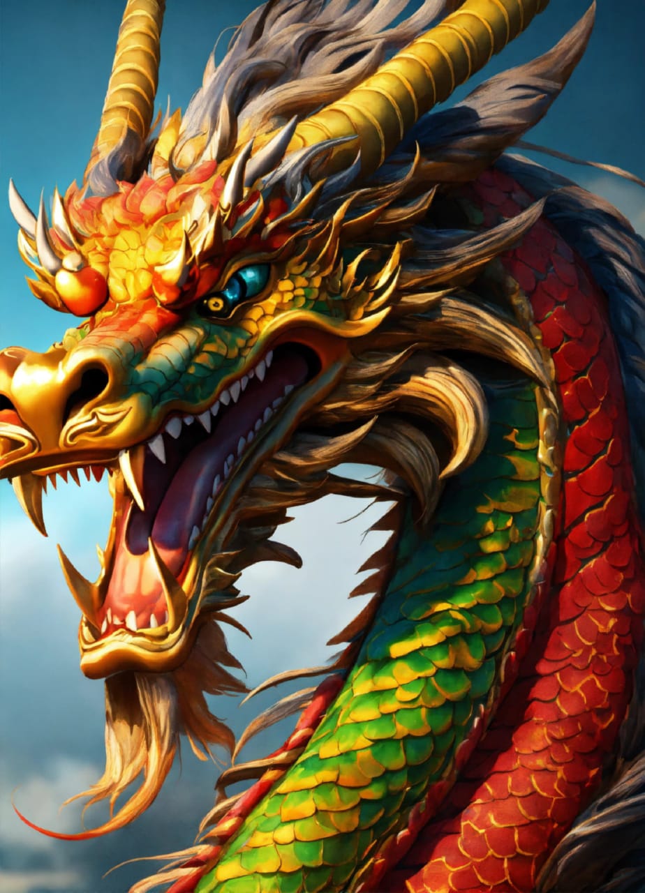 Восхитительный дракон олицетворяет силу и мощь высших существ