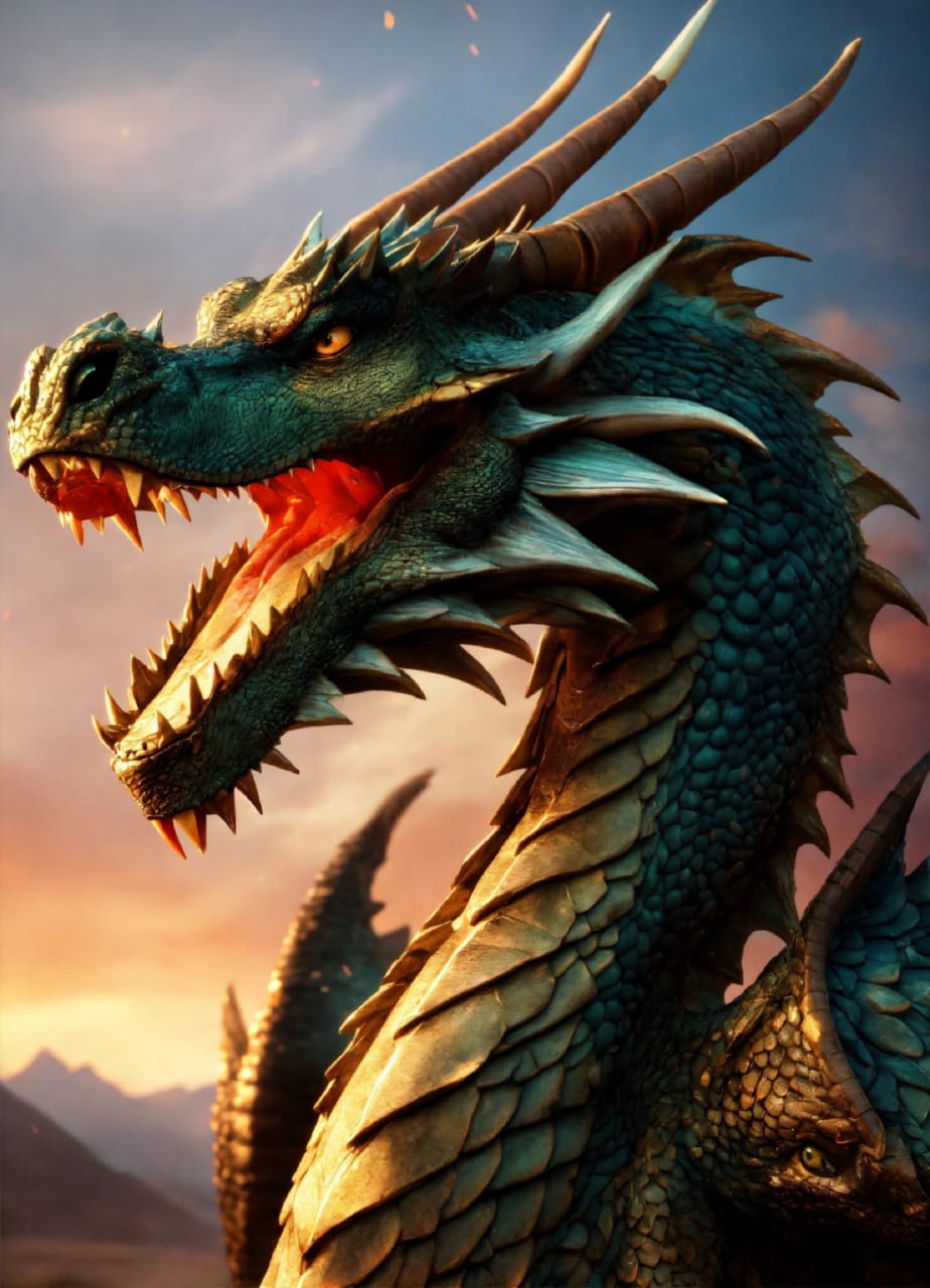 Восхитительный дракон представляет собой идеальное сочетание страха и восторга